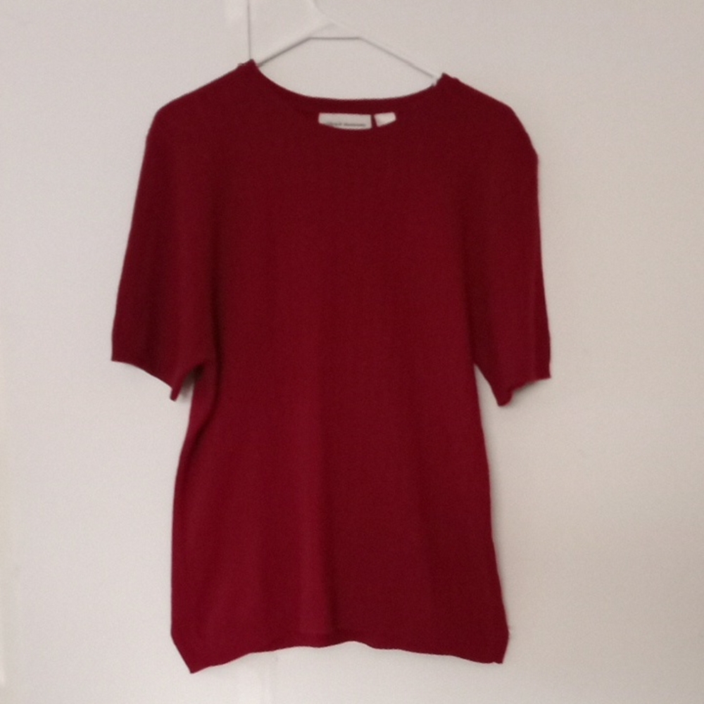 Alfred Dunner Elegant Red Wine Women's Sweater - Size (L)